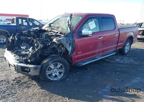 2015 Ford F-150 Lariat из США, поврежденный, VIN 1FTFW1EG7FFB87344